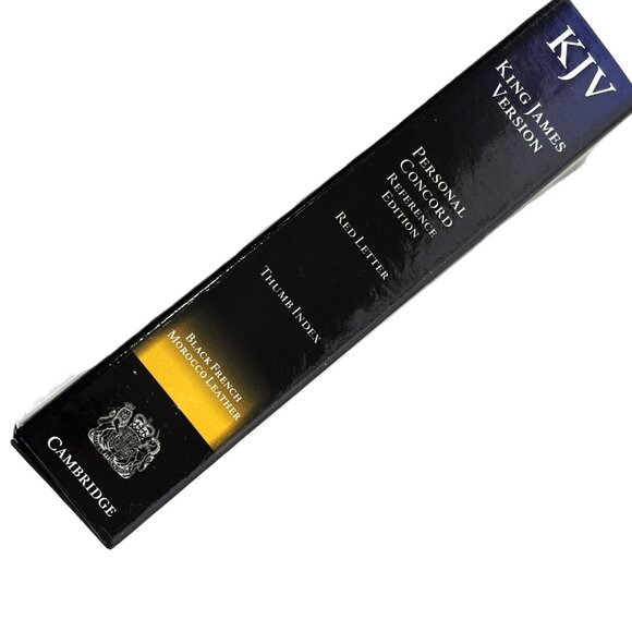 KJV Personal Concord Reference Bible Black French Morocco Leather KJ463:XRI NWT - Picture 14 of 16